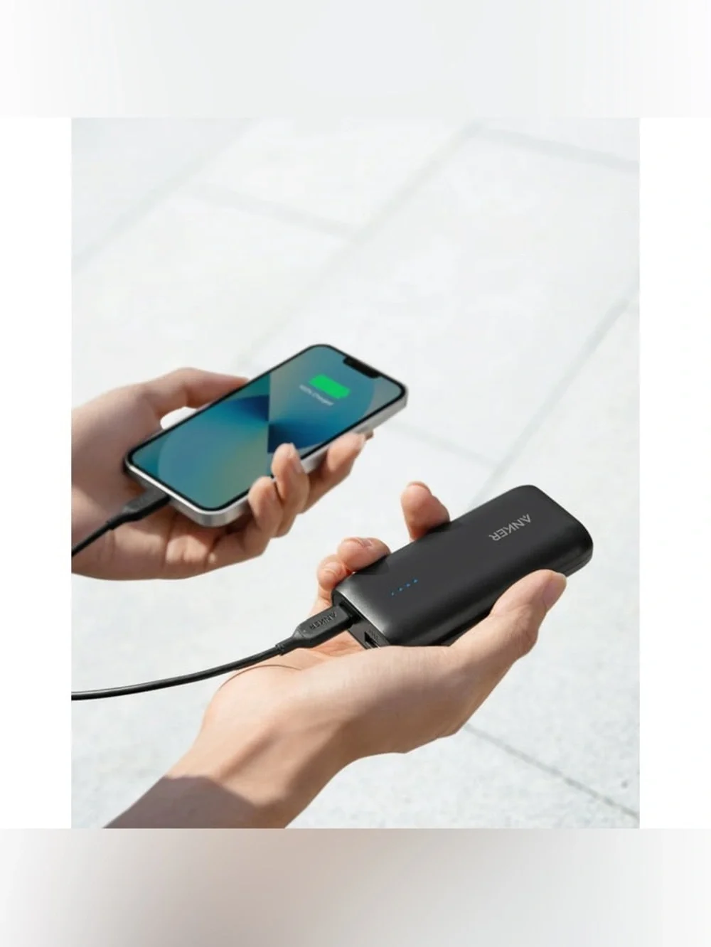Anker 5,000mAh (5K) Power Bank, 12W, USB-C + USB-A Ports
